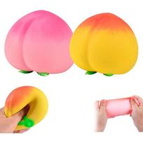 Persikų „Squishies“, Minkšti spaustomi vaisių žaislai streso malšinimui, Naujovė Fidget jutiminiai maisto žaislai, Lankstūs Fidget kamuoliukai, Deimpresijos dovana