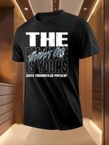 Who Cares Graffiti Print Tshirt - Black Short Sleeve S įvairiaspalvis
