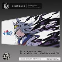 Oguri Cap Umamusume Mousepad HD HYBXAXC Printing Computer Gamers Locking Edge Nonslip Mouse Pad PC Gamer Pretty Derby Desk Pad 800x400x2mm