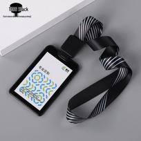 High-End 1886 Plastic ID Card Holder with Sliding Cover & Retractable Clip