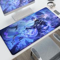 HD Printing Genshin Impact Flins Laptop Office Long Desk Mat PC Gaming Nonslip Accessories Anime Rubber Base Mouse Pad Washable 300x800x2mm