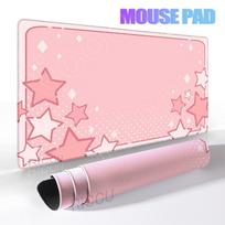 Black White Mouse Pad Gaming Keyboard Mat Cute Star Cat Deskmat Pc Accessories Desk Protector Carpet Office Laptop Extended Mats 400x800x2MM