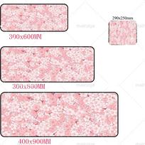 Large Japanese Cherry Blossom Mouse Pad Gaming Mousepad Durable Desk Pad Office Carpet for Computer Mouse Nonslip Rubber Mat 800x300x2mm