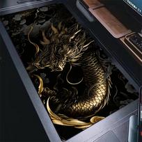 Blue Black Cool Dragon Mouse Pad Gaming Keyboard Desk Mat Rubber AntiSlip Office Mousepad Keyboard Computer PC Desk Accessories SBD300x800x2mm
