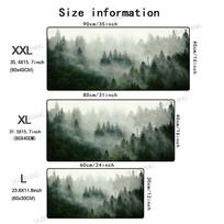 Foggy Mountain Forest Mouse Pad Landscape Large Gaming Mousepad XXL Keyboard Gamer Desk Mat Anime x Rubber Long Mouse Mats 800x400x2mm