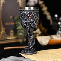 Mythical Dragon Warrior Goblet Stainless Steel 3D Dragons Wine Cup Chalice Decoration For Home Wine Cabinet 02