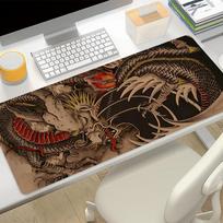 Dragon Mousepad Computer Game Mouse Pad Gaming Accessories Large NonSlip Printing Deskmat Keyboard Pad PC carpet Anime Mousepad 30x80x0.2cm