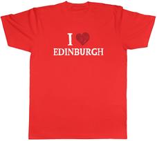 I Love Edinburgh Unisexs TShirt Scotland Scottish Royal Tee Gift S