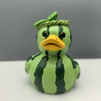 Whimsical Watermelon Duck Dragon Fruit Fruit Series Duck Statue Ornaments Home Desktop Decoration šviesiai pilka spalva