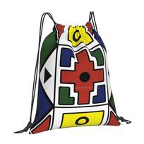 Ndebele Ethnic Pattern School Bags For Teenage Girls Laptop Travel Bags Pattern Ndebele African Tribal Fashion Colorful South OneSize