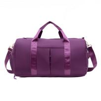 Short Distance Travel Luggage Bag Multi-functional Gym Shoulder Bag Large Capacity Handbag  Trip violetinė