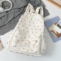 Small Fresh Schoolbag Female Junior High School College Student Backpack Mori Primary School Student Japanese Floral Soft Girl Girl Backpack balta