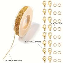 A total of 41pcs, chain 3 meters, lobster clasp 10pcs clasp single loop 30pcs basic accessories set auksas