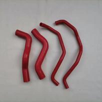 For Nissan X-Trail T30 2.5 MPFi Petrol QR25DE 4Cyl 10/2001-09/2007 Silicone Coolant Radiator Hose raudona