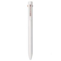 MUJI Triangular Ballpoint Pen Mechanical White mechanical 02553036 Two-Color & Pencil body, Black/Red ink, 0.7mm ballpoint, 0.5mm pencil, Oil-based balta