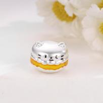 Sterling Silver 999 Cheesecake Beading DIY Rope Material Handmade Loose Beads sidabras
