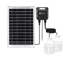 Aigostar - saulės LED liustra, 2 × LED, 35 W, 12 V, 6000 mAh, 6500 K, skersmuo 10 cm