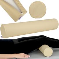 Apvali masažo pagalvė Comfy Base 12×60 cm, smėlio spalvos