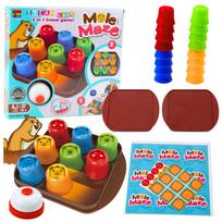 Mole Maze 2in1 loginis žaidimas – Quick Cups ir Tic-Cross