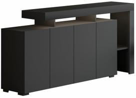 Konsolinis staliukas Kalune Design Beliz, antracito sp., 35 cm x 170 cm x 80 cm