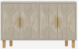 Konsolinis staliukas Kalune Design Roger, travertine sp., 29.6 cm x 120 cm x 73.6 cm