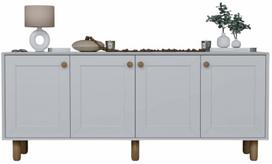 Konsolinis staliukas Kalune Design Natura, balta sp., 40 cm x 180 cm x 75 cm