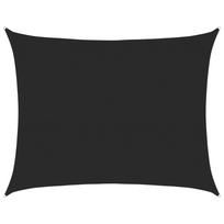 vidaXL Burė nuo saulės, juodos spalvos, 6x8m, HDPE