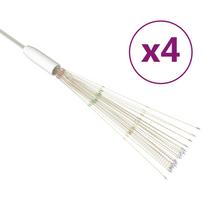 vidaXL Kalėdiniai šviestuvai fejerverkai, 4vnt., įvairių spalvų, 20cm