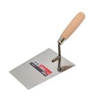 AWTOOLS TRAPECINĖ MENTELE IŠ NERŪDIJANČIO PLIENO 160mm MEDINĖ RANKENA