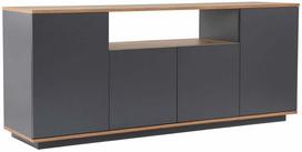 Konsolinis staliukas Kalune Design Arista, antracito sp./pine, 44.5 cm x 180 cm x 75 cm