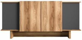 Konsolinis staliukas Kalune Design Diana, antracito sp./riešuto sp., 40 cm x 180 cm x 81 cm