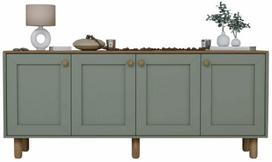 Konsolinis staliukas Kalune Design Bohemian, žalia sp., 40 cm x 180 cm x 75 cm