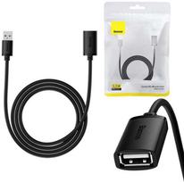 USB 2.0 prailginimo kabelis Baseus vyris į moterišką, AirJoy serija, 1.5 m (juodas)