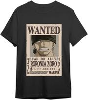Toei Animation One Piece Roronoa Zoro Wanted adult t-shirt