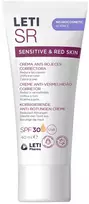 Leti Pharma LETISR SENSITIVE & Raudonas SKIN corrective anti-redness cream SPF30 40 ml