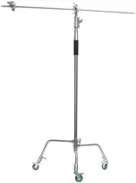 Apšvietimo stovas - Caruba C stovas su boom ranka ir ratais LS 9W 330cm 10kg