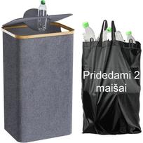 Taros rūšiavimo šiukšliadėžė (PILKA)
