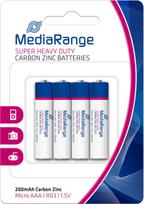 Mediarange BATTERY CARBON-ZINC AAA 1.5V/4PCS MRBAT141 MEDIARANGE