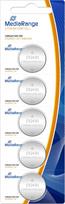 Mediarange BATTERY LITHIUM CR2430 3V/5PCS MRBAT137 MEDIARANGE