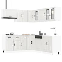 Virtuvinių spintelių komplektas, 11 dalių, Kalmar, balta