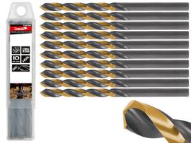Metalo grąžtų rinkinys Tvardy T02062, metalas, hss-tin, cilindrinis, 6.2 mm x 17 cm