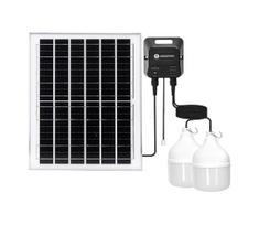 Aigostar - LED saulės šviestuvas 2xLED/70W/12V 12000 mAh 6500K skersm. 12 cm
