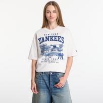 New Era MLB Slub Stadium OS Tee New York Yankees UNISEX Off White - Dydis L (60856218 Marškinėliai)