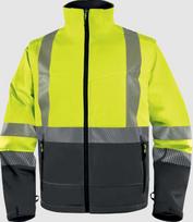 Softshell jacket/vest Fast 2in1 Fast, hi-viz CL2/CL1, yellow 2XL, Delta Plus