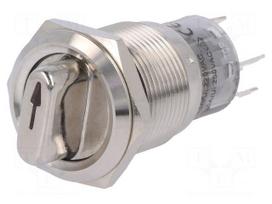Switch: rotary | Pos: 2 | SPDT | 0.5A/220VAC | 1A/24VDC | -20÷55°C | 50mΩ