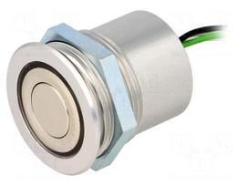 Switch: vandal resistant | Pos: 2 | SPST-NO | 0.05A/24VDC | IP65 | green