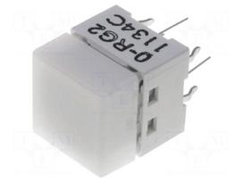 Switch: keypad | Pos: 2 | SPST-NO | 0.05A/24VDC | white | LED | red/green