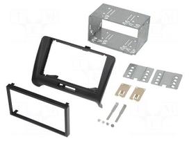 Radio mounting frame | Audi | 2 DIN | black