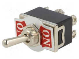 Switch: toggle | Pos: 2 | DPDT | ON-ON | 10A/250VAC | Leads: M3 screws