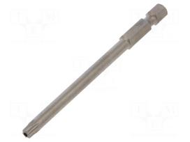 Screwdriver bit | Torx® with protection | T25H | Overall len: 90mm